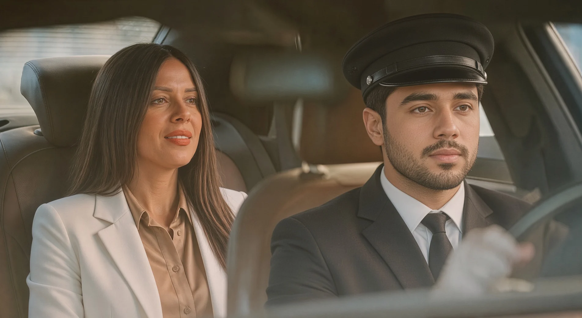 سائق من BCL يقلّ أحد الضيوف في أنحاء أبوظبي